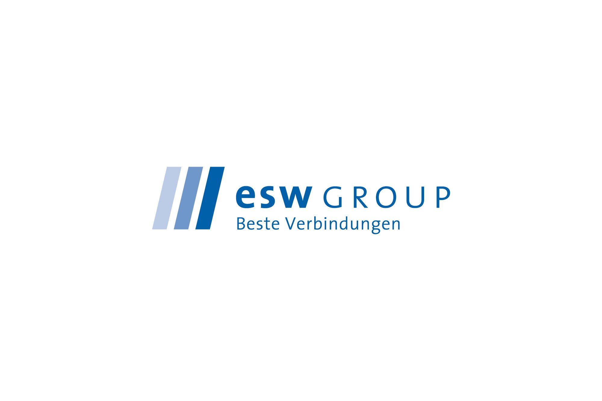 Werbeagentur aus Nordhausen/Thüringen für Grafikdesign und Webseiten: Logo der europäischen esw-group für die Industrie