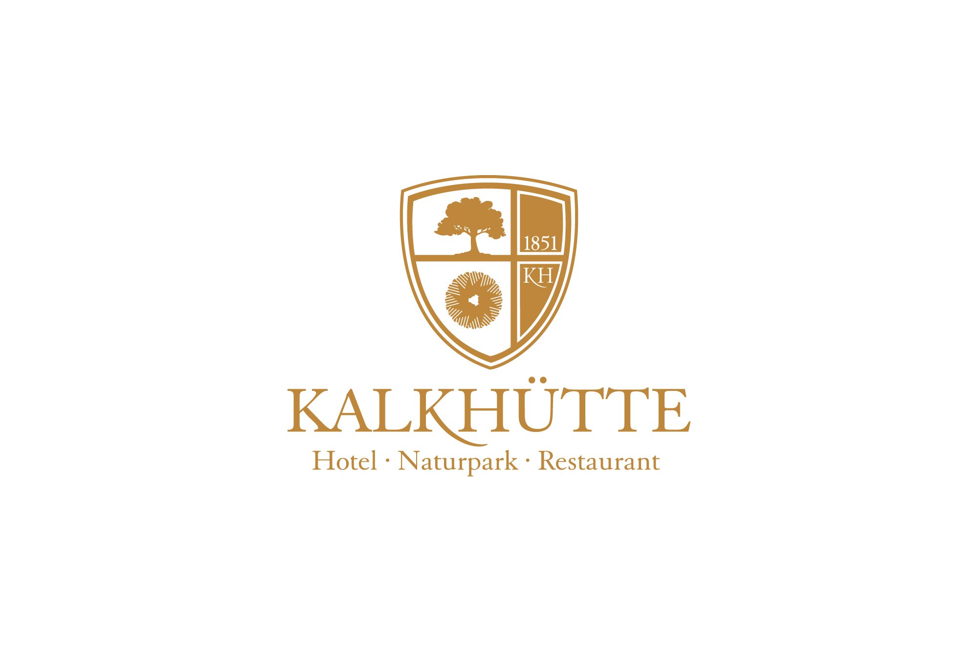 Werbeagentur aus Nordhausen/Thüringen für Grafikdesign und Webseiten: Logo des Restaurants und Hotels Kalkhütte im Naturpark Südharz