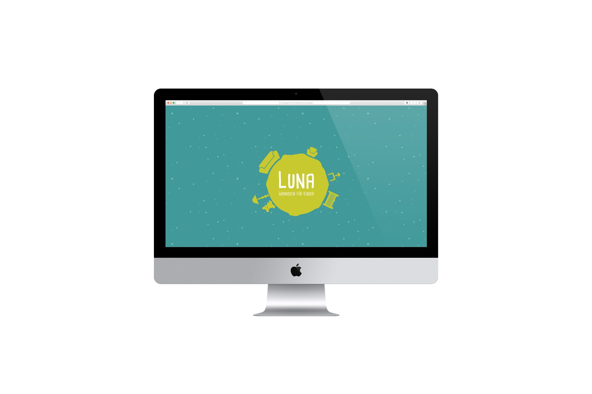 Werbeagentur aus Nordhausen/Thüringen für Grafikdesign und Webseiten: Startseite der LUNA Wohnideen für Kinder Website