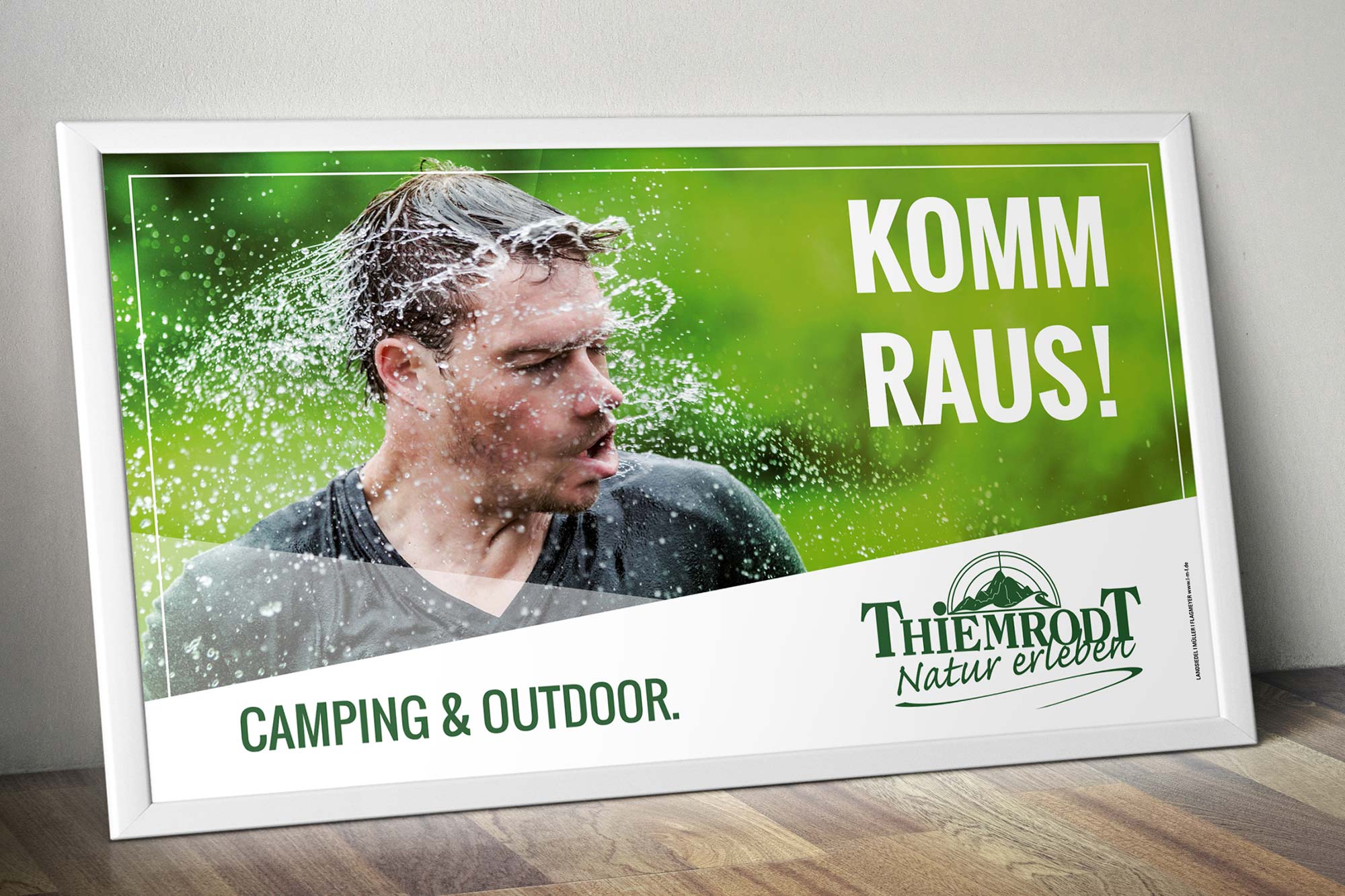 Werbeagentur aus Nordhausen/Thüringen für Grafikdesign und Webseiten: Plakat zur Kampagne „Komm raus!“ der Thiemrodt GmbH