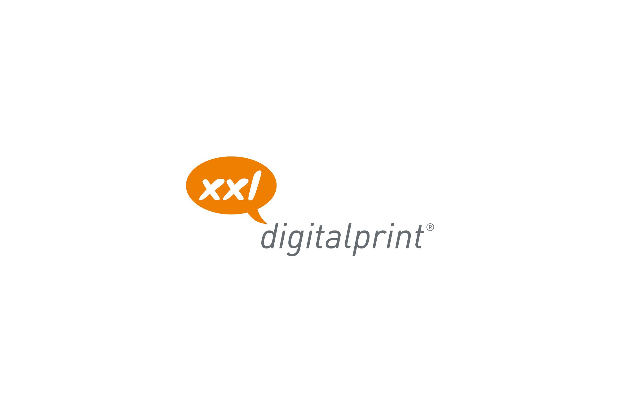 Werbeagentur aus Nordhausen/Thüringen für Grafikdesign und Webseiten: Logo des Großformat-Digitaldruckers xxl digitalprint